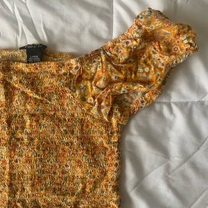 Floral cropped tank top